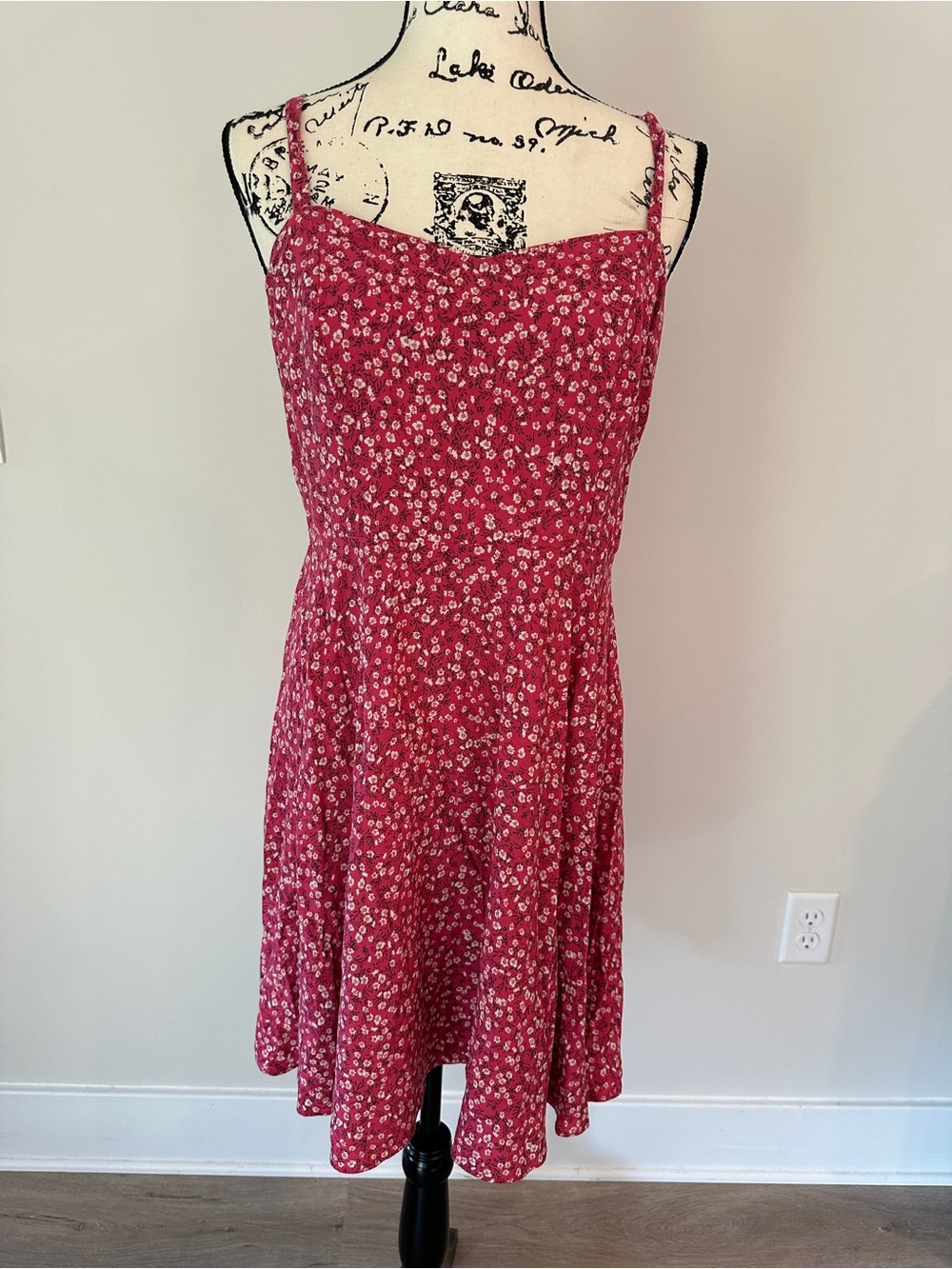 Old Navy Pink White Floral Strapless Sundress smocked in back size L Cute